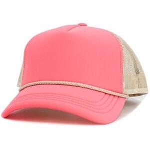 KBETHOS Premium Foam Trucker Hat Coral Pink Tan Mesh Snapback Retro Cap NEW
